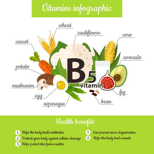 Vitamin-B5-Vorkommen in Lebensmitteln